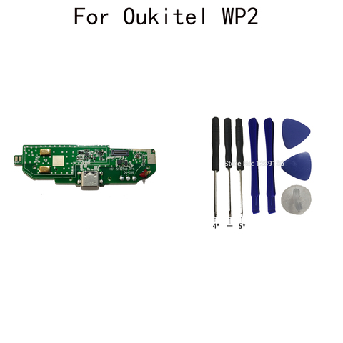 Conector de placa de carga para Oukitel WP2 Original USB, Módulo de placa de enchufe del cargador USB con piezas de reparación de herramientas ► Foto 1/3