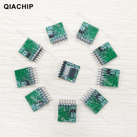 QIACHIP 433,92 MHz RF interruptor de Control remoto inalámbrico Universal transmisor de aprendizaje de código 1527 Módulo de codificación para DIY 10 unids/lote ► Foto 1/6