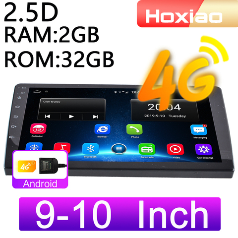 4G Android 8,1 auto Radio Multimedia reproductor de Video 9 pulgadas 10 pulgadas Mirrorlink 2DIN WiFi RAM 2G ROM 32G GPS de navegación 2 Din Audio ► Foto 1/6