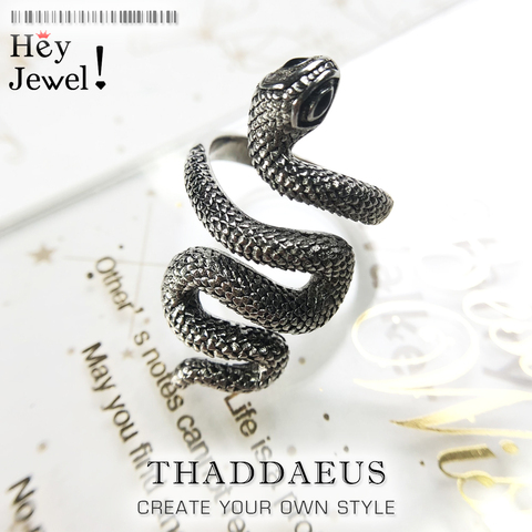 Anillo de plata serpiente, joyería buena de moda estilo Thomas para mujer, regalo de 2017 Ts en plata de ley 925, superofertas ► Foto 1/6