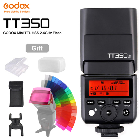 Godox-Flash de cámara Mini Speedlite TT350S, foco para cámara TT350N, TT350C, TT350O, TT350F, TTL, HSS, GN36, Canon, Nikon, Sony, Fujifilm, Olympus, ► Foto 1/6