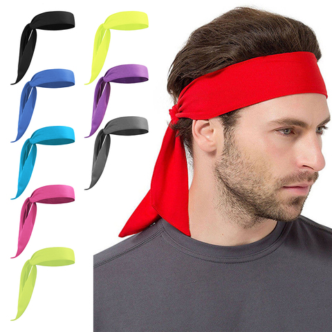 Diadema deportiva antitranspirante para hombre y mujer, diadema de pirata para deportes al aire libre, tenis, trotar, Fitness, 9 colores a elegir 7 ► Foto 1/6