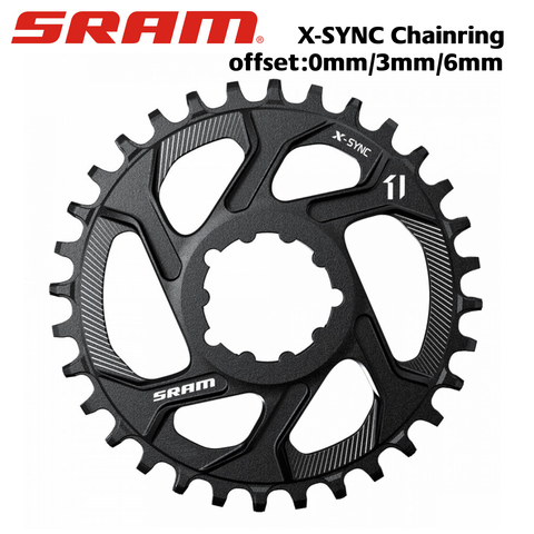 SRAM-Anillo de cadena x-sync, montaje directo de 0mm / 3mm/6mm, compensa aluminio y 11 velocidades ► Foto 1/6