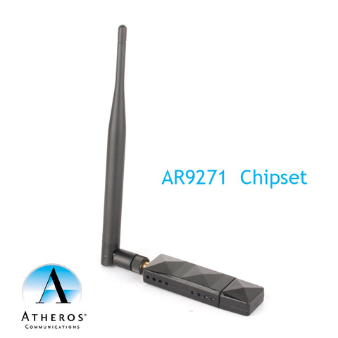 Atheros AR9271 802.11n 150Mbps adaptador WiFi USB inalámbrico 5dBi antena para Kali Linux/Windows XP/7/8/10/Roland Piano ► Foto 1/6