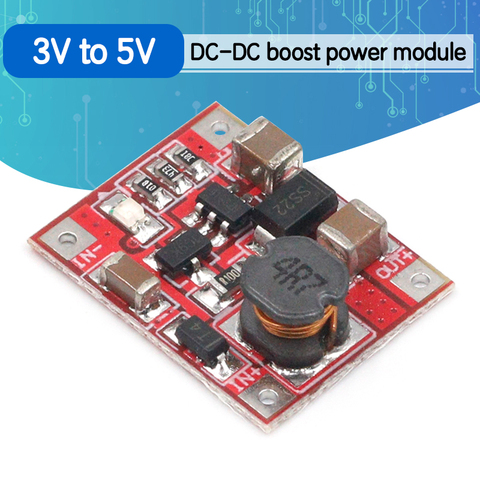 Módulo convertidor de potencia de impulso de DC-DC, placa de circuito de aumento de 3V a 5V, 1A, máxima eficiencia, 96% ► Foto 1/6