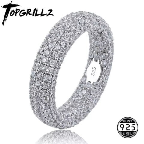 Anillo de plata de ley 925 para mujer, joya de compromiso de circonia cúbica para hombre y mujer, joyería, charm para regalos ► Foto 1/6