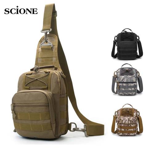 Molle-bolsa táctica para pesca, senderismo, mochilas, fundas de caza, deportes, pecho, Sling, hombro, Mochila militar del ejército Tas XA598WA ► Foto 1/6