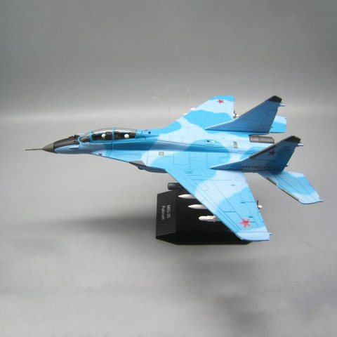 Modelo de avión de combate de Rusia Fulcrum MIG-35 a escala 1/100, muestra colecciones, regalos de recuerdo ► Foto 1/6