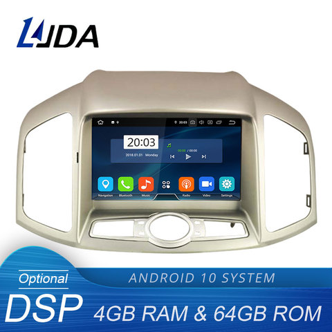 LJDA-reproductor de DVD para coche Chevrolet Captiva, reproductor multimedia con Android 10,0, Autoaudio, 2 Din, navegación GPS, WIFI, 4G + 64G ► Foto 1/6