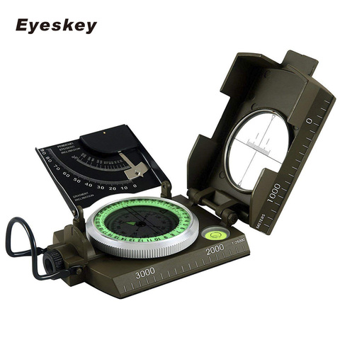 Eyeskey-brújula militar de supervivencia multifunción para exteriores, brújula geológica impermeable para acampar, equipo de navegación Digital ► Foto 1/6