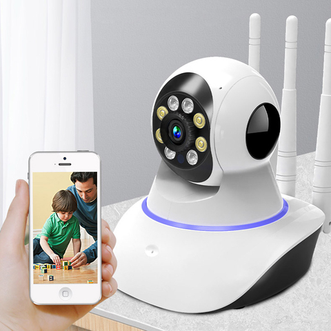 QZT-cámara IP de seguridad para el hogar, videocámara inteligente de 1080P con visión nocturna, CCTV para interior, Monitor de bebé, WIFI, 360 ► Foto 1/6