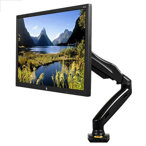 LVDIBAO NB F80 soporte de montaje de escritorio de movimiento completo LCD TV Gas Spring Arm TV Monitor soporte adecuado 17-27 