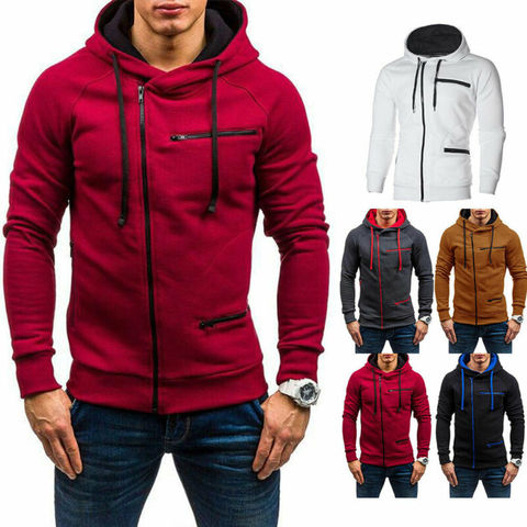 2022 nuevos hombres otoño suéter con capucha invierno gimnasio chaqueta con capucha con cremallera suéter abrigo prendas de vestir ► Foto 1/6