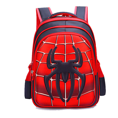 Mochila con diseño 3D de Spiderman para niños y Capitán América de MARVEL, morral escolar para guardería ► Foto 1/6