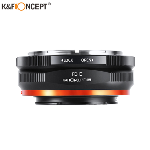 K & F Concept-Adaptador de lente FD a Nex Pro E, montaje de cámara con barniz mate, para Canon FD, Sony E NEX Pro ► Foto 1/6