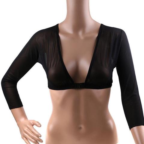 Ropa moldeadora de brazo con mangas para mujer, Top corto adelgazante Sexy, entrenador de brazo, moldeador de cuerpo de talla grande sin costuras, Dropship ► Foto 1/6