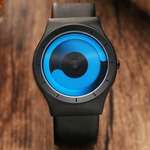 Reloj de pulsera de cuarzo deportivo para hombre y mujer, cronógrafo minimalista, creativo, con diseño único, estilo Geek, Masculino ► Foto 1/6