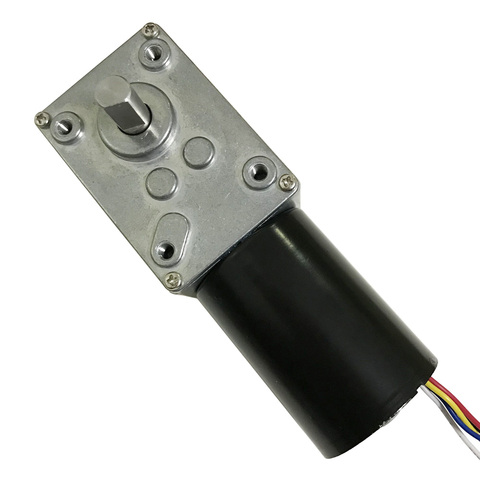 Alto par 70KG eléctrico sin escobillas DC Motor con engranaje helicoidal V 24V 12V 8-470RPM con auto bloqueo invertido PWM regulación de velocidad ► Foto 1/6