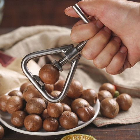 Abridor de nueces de Macadamia Manual, Cascanueces de frutas secas, creativo, desgranador de nueces, herramientas de apertura, accesorios de cocina ► Foto 1/6