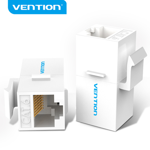 Vention RJ45 conector Cat6 adaptador Ethernet hembra a hembra R J45 8P8C Cable de extensión de red para Cable Ethernet ► Foto 1/6