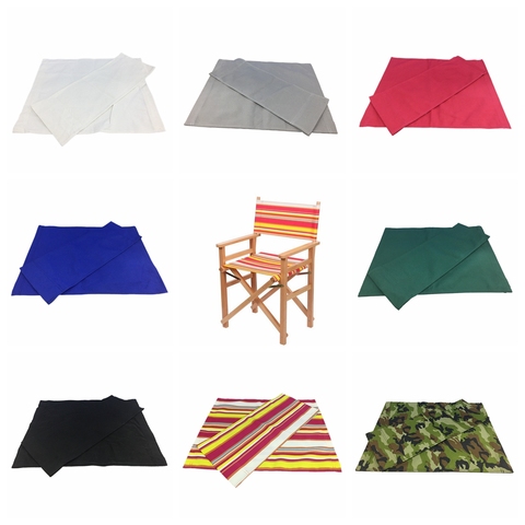 2 uds. Tela para asientos de respaldo de lona para silla plegable de Director/taburete de Descanso/asiento al aire libre Camping pesca lienzo de repuesto ► Foto 1/6