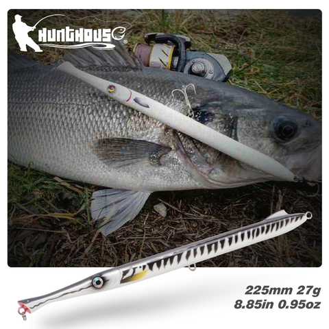 Hunthouse-señuelo para Pesca con lápiz, 225mm, 27g, Stickbaits para Pesca de atún, lubina, pescado azul ► Foto 1/6