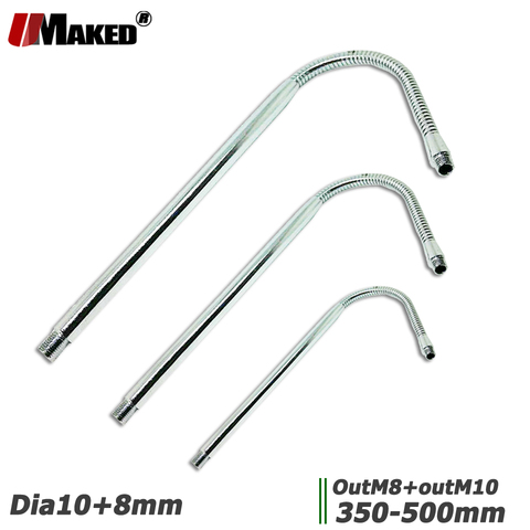 2pc Dia10mm led cuello de cisne la mitad de lámpara de escritorio soporte Flexible soporte de metal/35/40/50CM suave M8/M10 tornillo para mesa de luz DIY ► Foto 1/6