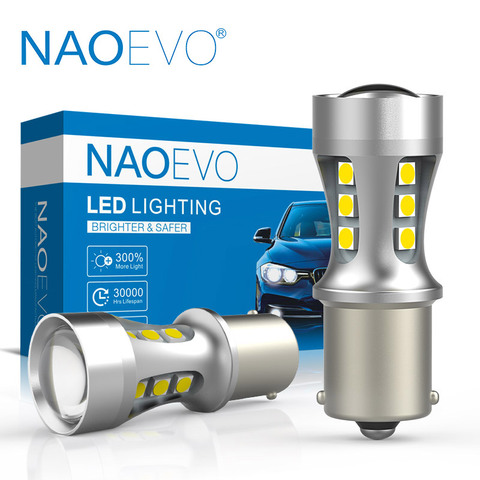 NAOEVO-LED para coche lada, DRL Blub P21/5 W, PY21W T20 BA15S T15 W21/5 W 1300Lm BAY15D 1157 W21W BAU15S 7443 ► Foto 1/6