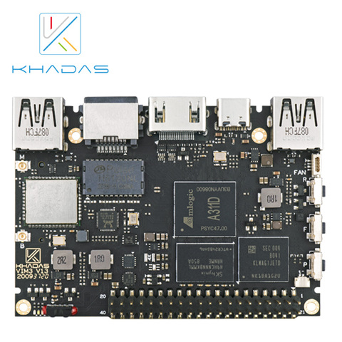 Khadas VIM3 SBC: 12nm Amlogic A311D Soc con 5,0 TOPS NPU | 2GB + 16GB (Modelo Básico) ► Foto 1/3