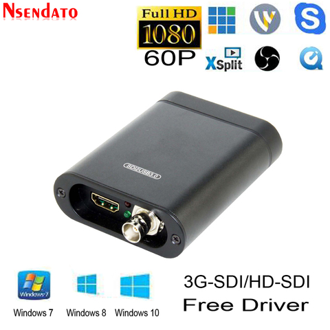 Tarjeta de captura de vídeo HD USB3.0 SDI 60FPS a USB 3,0 2,0, adaptador de caja de grabación de vídeo, Dongle, retransmisión en directo de juego ► Foto 1/6