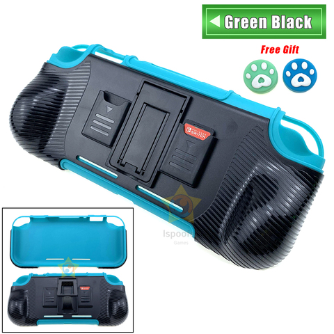 2022 TPU caso suave para Nintendo interruptor Lite funda protectora trasera soporte para Nintend interruptor Mini NS consola + 2 Tarjeta de juego- ► Foto 1/6