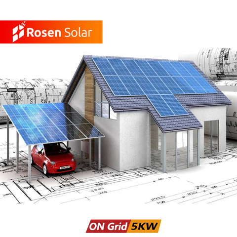 Sistema de paneles solares para el hogar, el mejor precio, 5kw, 10kw, en red ► Foto 1/6