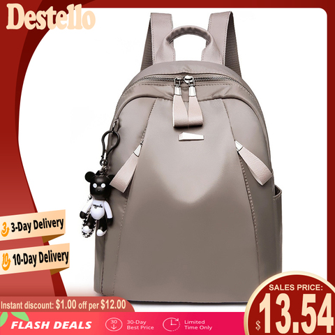 Nueva mochila de moda COOL Bear para mujer, mochilas Oxford informales de alta calidad, mochila femenina de mayor capacidad, bolsa de viaje para mujer ► Foto 1/6