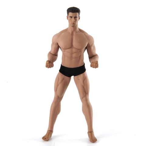 Hombre cuerpo de figura de acción TBLeague TM02A escala 1/12 muscular hombre cuerpo y modelo de cabeza Flexible Phicen figura juguetes modelos de muñecas ► Foto 1/6