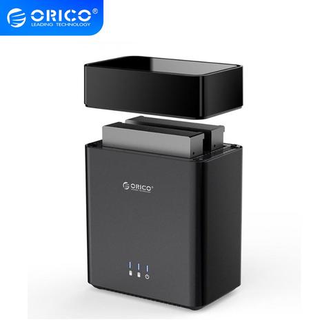 ORICO-carcasa de disco duro DS Series 2 Bay de 3,5 pulgadas, tipo C, tipo magnético, USB3.1 Gen1, Funda de disco duro de 5Gbps, compatible con UASP 12V4A Power 20TB ► Foto 1/6