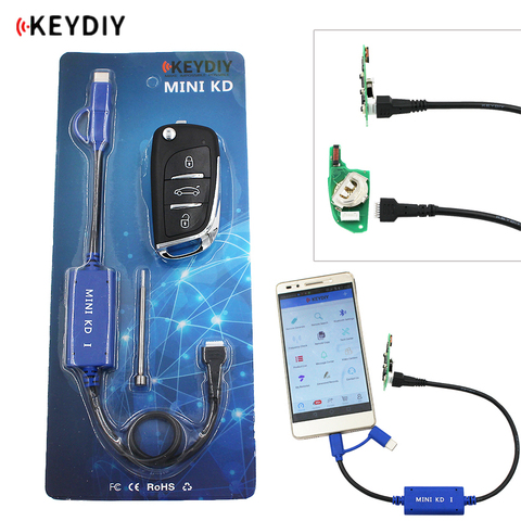 KEYDIY Mini tecla KD Generator Remotes almacén en tu teléfono compatible con Android hace más de 1000 mandos a distancia automáticos similares KD900 ► Foto 1/6