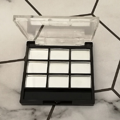 9 rejillas vacías paleta de sombras de ojos maquillaje lápiz labial paleta sombra de ojos caja contenedor estuche para colorete cosméticos herramientas de belleza 20 piezas ► Foto 1/3