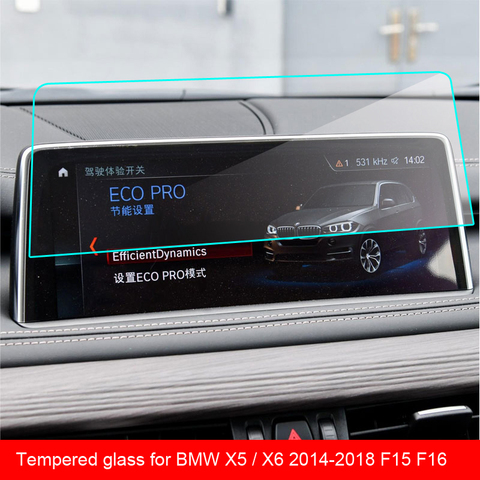 Vidrio templado de Protector de pantalla táctil para BMW X5 / X6 2014-2022 F15 F16 pantalla de navegación de coche Protector ► Foto 1/2