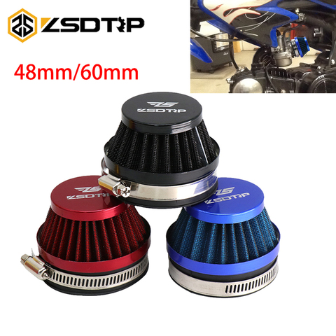 ZSDTRP-filtro de aire de acero para motor de 2 tiempos, 48mm, 55mm, 60mm, PWK 21/24/26/28/30mm PE28 PE30 PWK 33mm 35mm, carburador ATV UTV Quad ► Foto 1/6