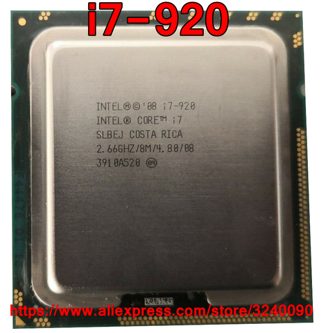 Procesador Original Intel CPU i7-920 Core i7 920 2,66 GHz 8M, 4 núcleos enchufe de 1366, Envío Gratis, envío rápido ► Foto 1/1