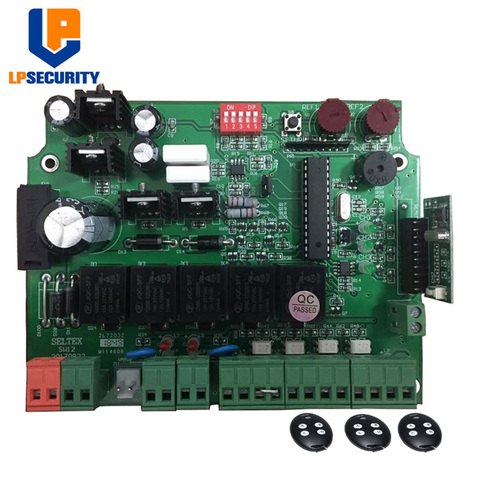 Panel de Control de abridor de puerta de 24V, placa base PCB para brazos dobles, motor de puerta oscilante ► Foto 1/1