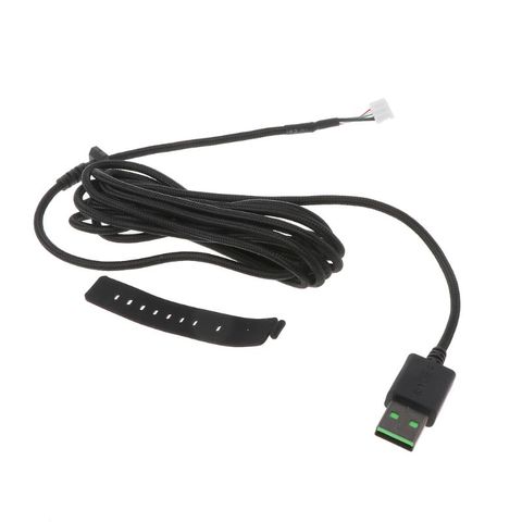 Cable de repuesto para Razer DeathAdder Elite, Cable trenzado de nailon duradero, USB ratón con Cable, juegos por Cable, ratón, X6HA ► Foto 1/5