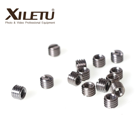 XILETU XDS-06 tornillos adaptadores de 1/4 a 3/8 se pueden usar en trípode, cabezal de trípode, placa QR u otros lugares que requieren de 1/4 a 3/8. ► Foto 1/6