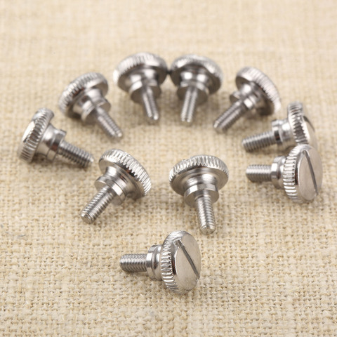 10 piezas pies de Metal tornillo de pulgar para pespunte casa máquina de coser prensatelas M3.5 * 15mm ► Foto 1/6