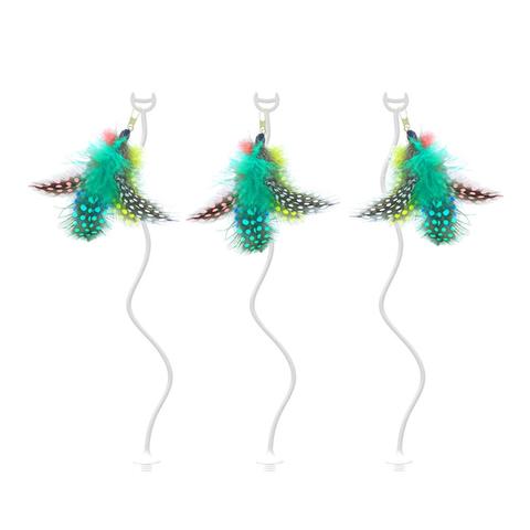 Accesorios de plumas de palo para gato, juguete interactivo para gatos, divertido juego de mascotas, luz LED electrónica, juguetes para gatitos ► Foto 1/1