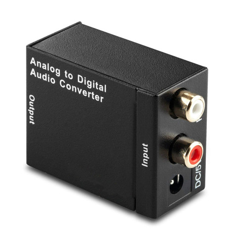 Convertidor de Audio Digital a analógico convertidor de cable de Audio Digital óptico Coaxial RCA señal Toslink a analógico Home Theater para TV ► Foto 1/5