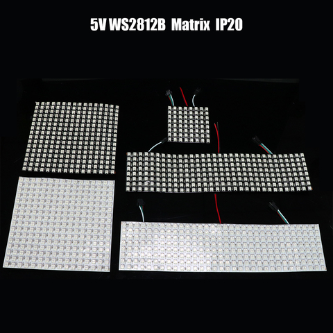 Kit de Gyverlamp de matriz Ws2812b de 5V, Panel led de 16x16, dirección Flexible, se puede doblar, impermeable/no impermeable, 8x32, 8x8,SK6812 ► Foto 1/6