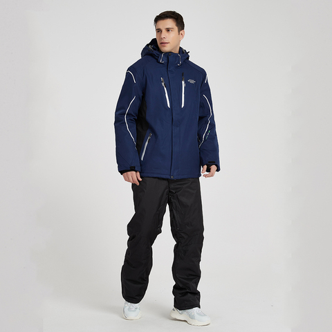 Traje de esquí para hombre, conjuntos de 2022 piezas, muy cálidas, impermeables, a prueba de viento, pantalones de nieve, chaquetas de esquí de invierno y snowboard ► Foto 1/1