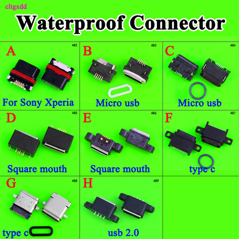 Base de enchufe de alimentación impermeable para Sony Xperia Z3 + Dual Z4 Z4V, Conector Micro USB hembra, tipo C, USB 2,0, 1 unidad ► Foto 1/6