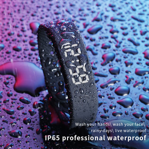 T5 pulsera inteligente pulsera de Fitness IP65 resistente al agua para hombres y mujeres deporte Led actividad rastreador de sueño pulsera de reloj inteligente passoter ► Foto 1/6